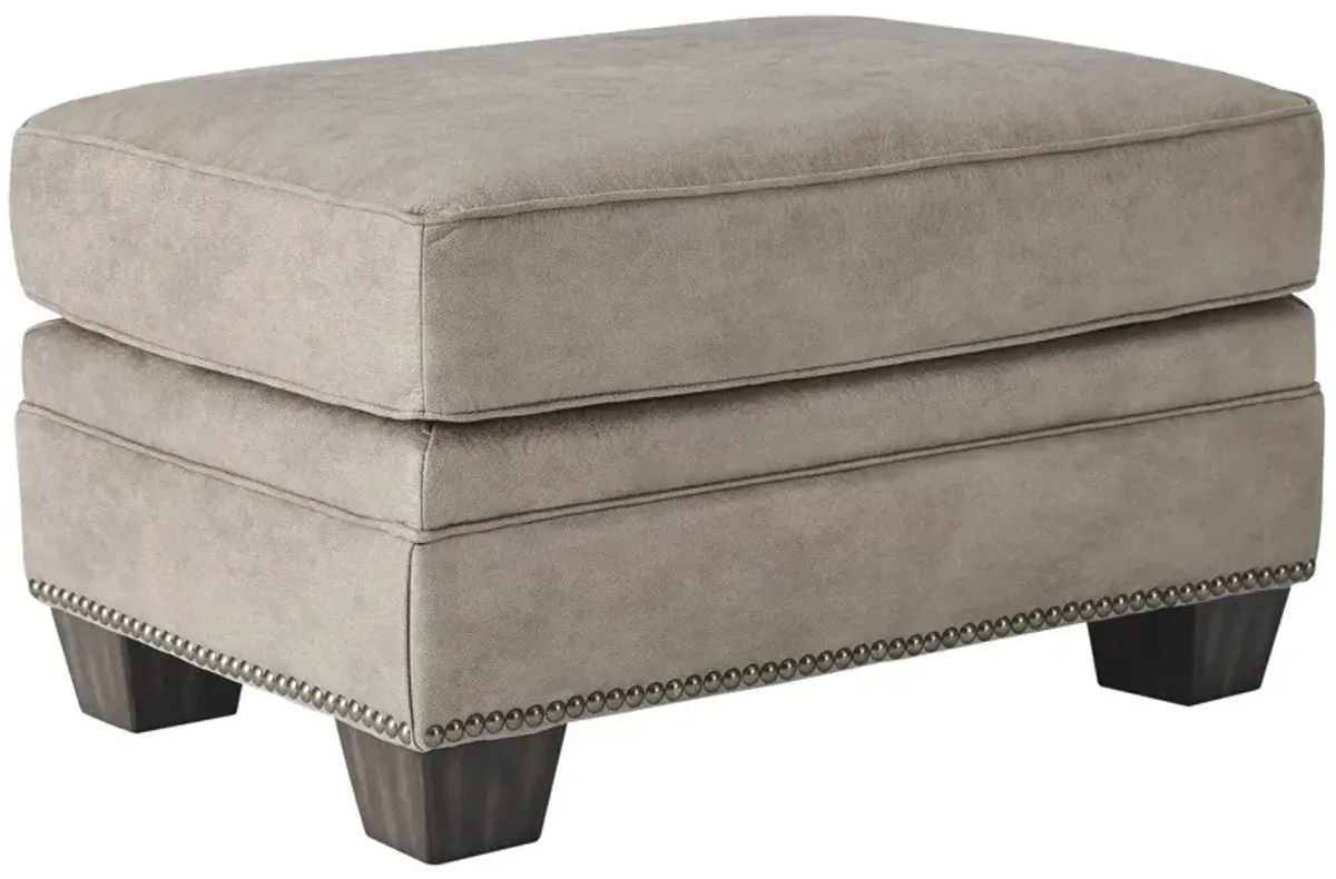 Ashley Olsberg Steel Ottoman