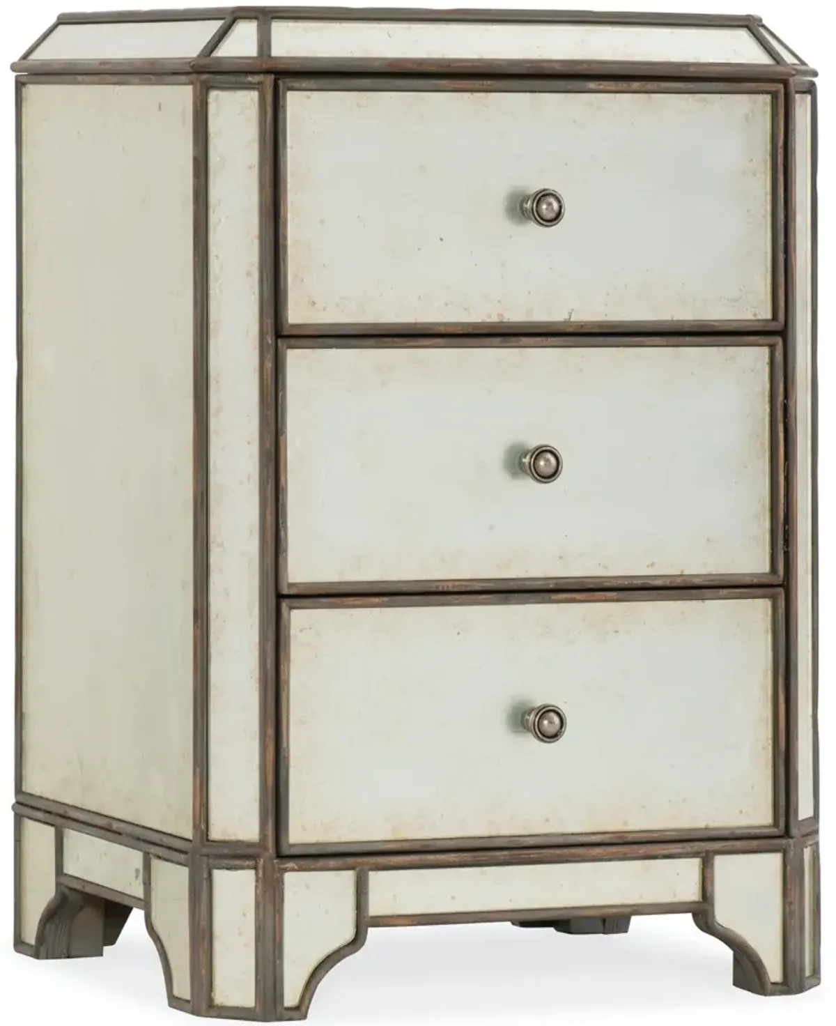 Hooker Furniture Arabella Mirrored 3-Drawer Nightstand