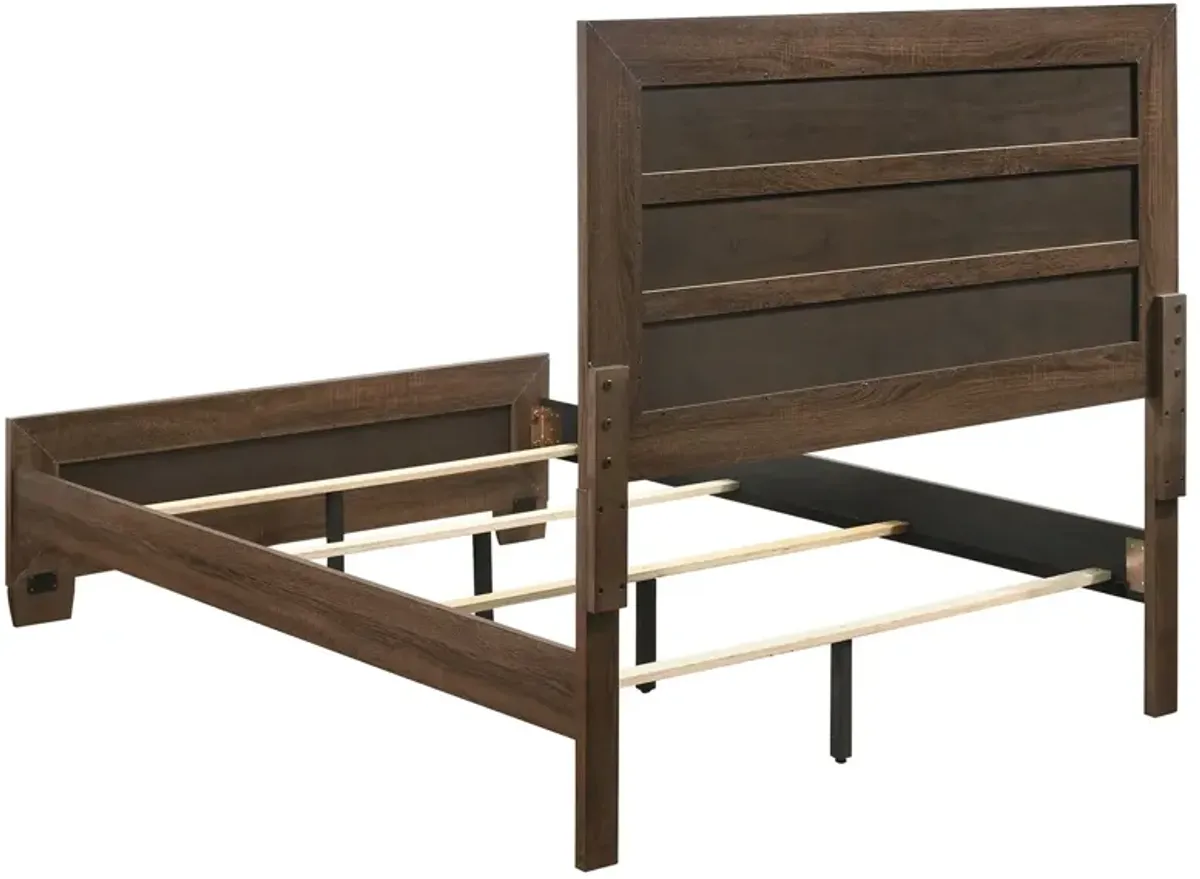 Coaster Brandon Wood Full Panel Bed Warm Brown