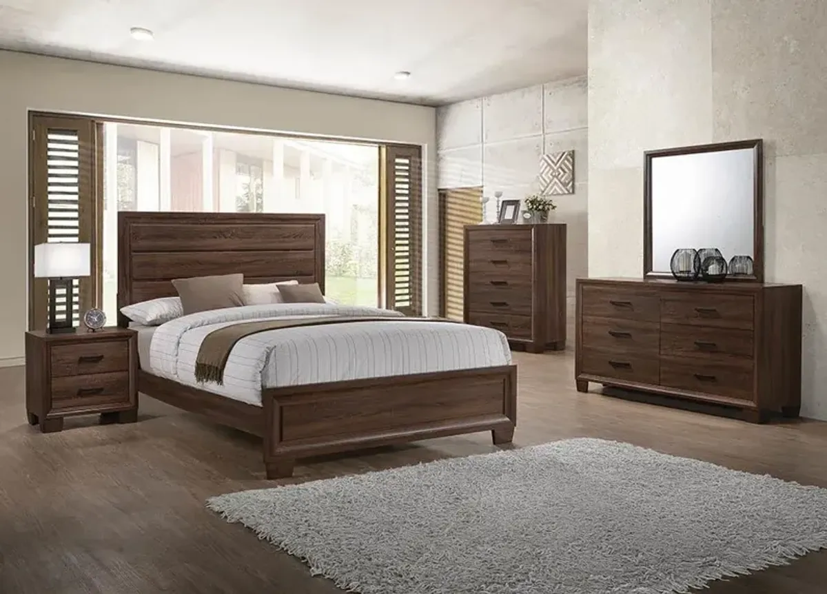 Coaster Brandon Wood Full Panel Bed Warm Brown