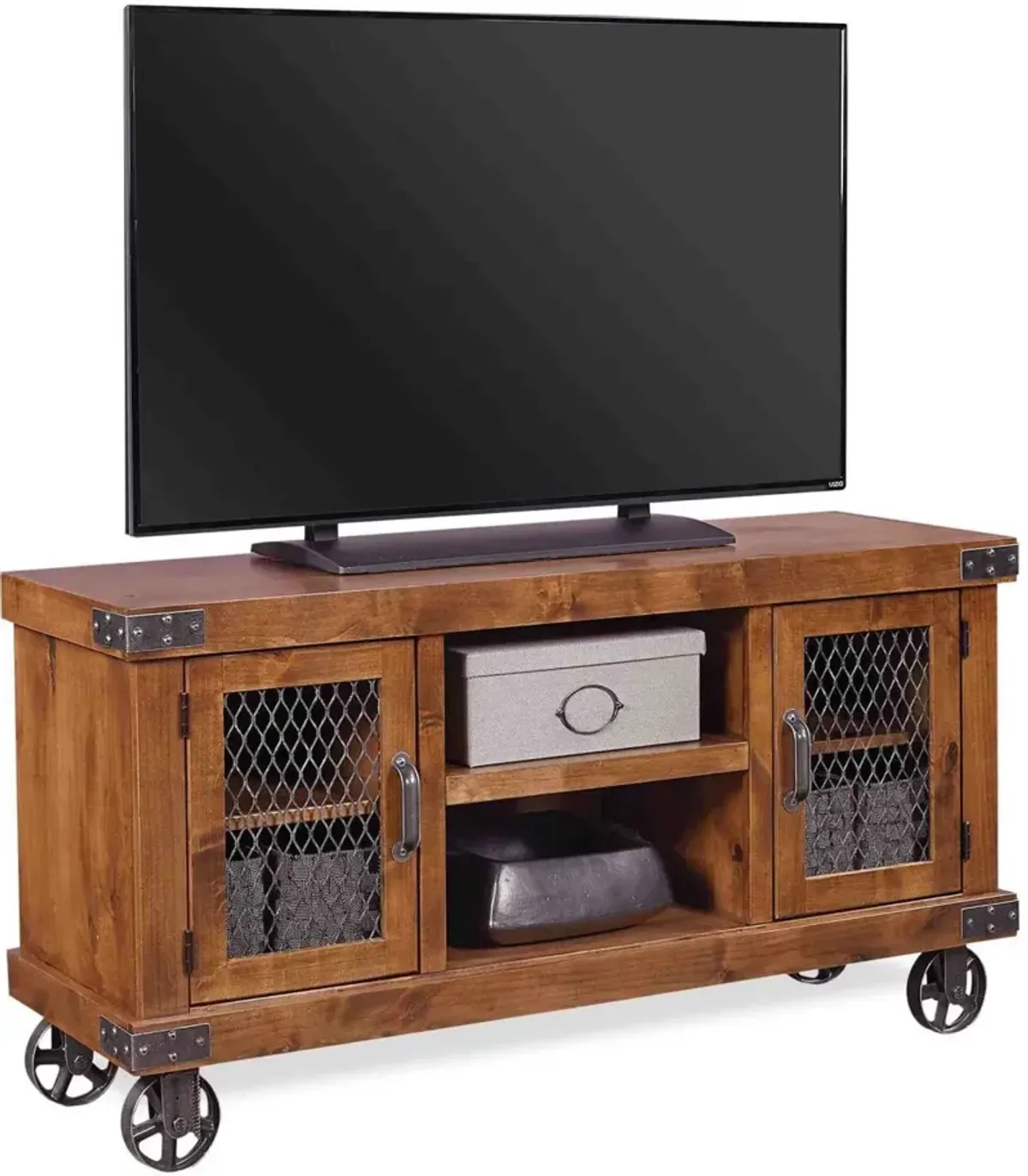 Aspenhome Industrial Fruitwood 55 Inch TV Stand Console