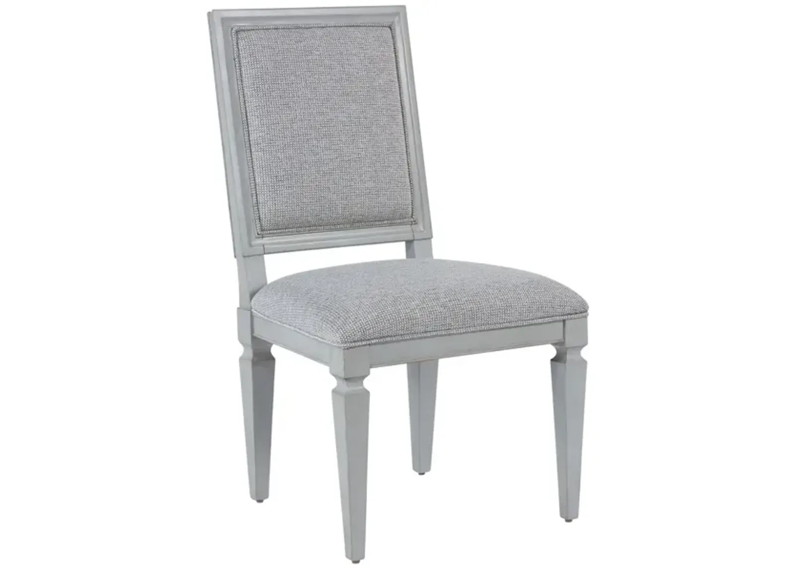 SUMMER HILL FRENCH GRAY WOVEN ACCENT SIDE CHAIR