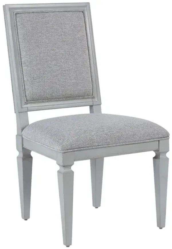 Universal Summer Hill French Gray Woven Accent Side Chair
