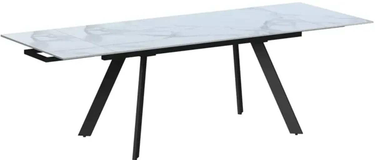 Chintaly Alexandra Extendable Dining Table with Steel Four-Legged Base