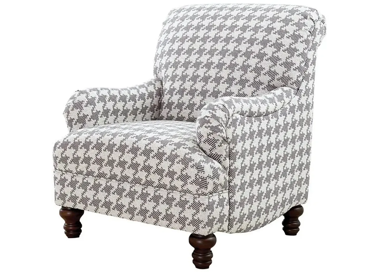 Coaster Glenn Upholstered English Arm Accent Chair Grey