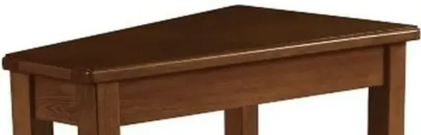 Hammary Chairsides Wedge Chairside Table-Oak