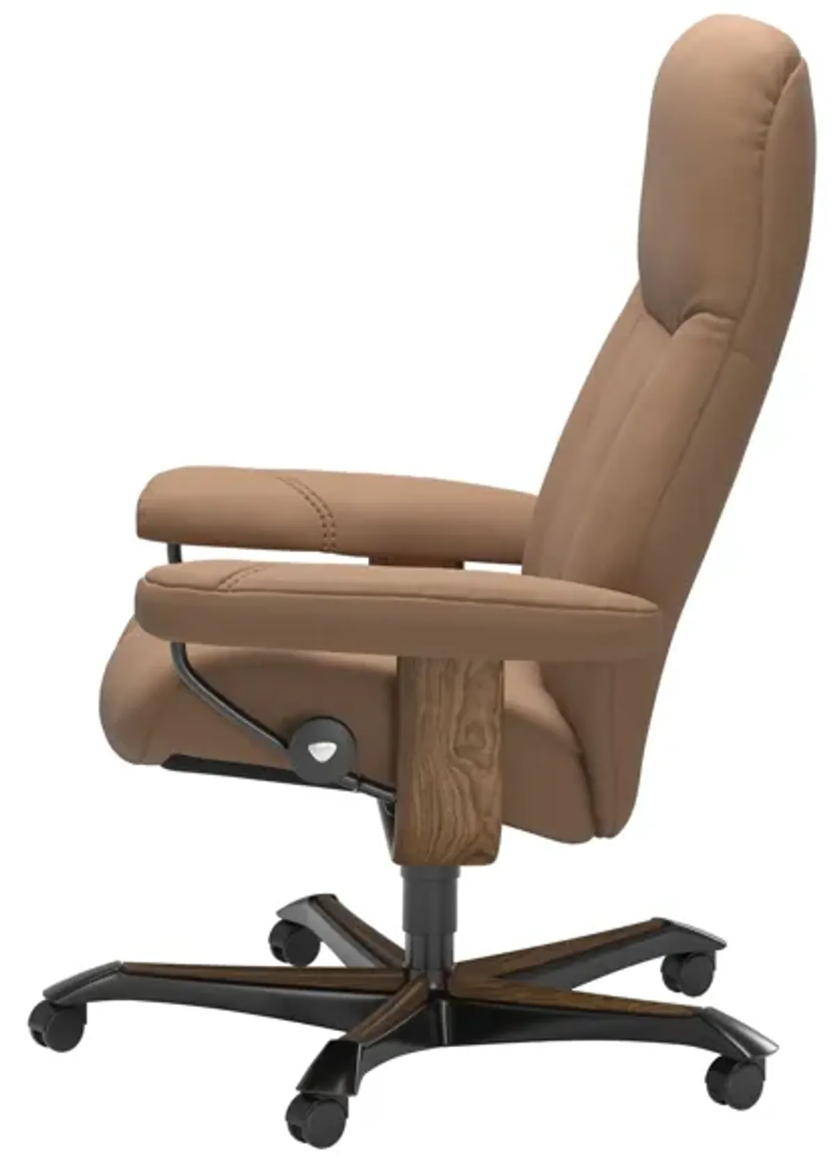 Stressless Consul Batick Latte/Teak Medium Home Office Desk Chair