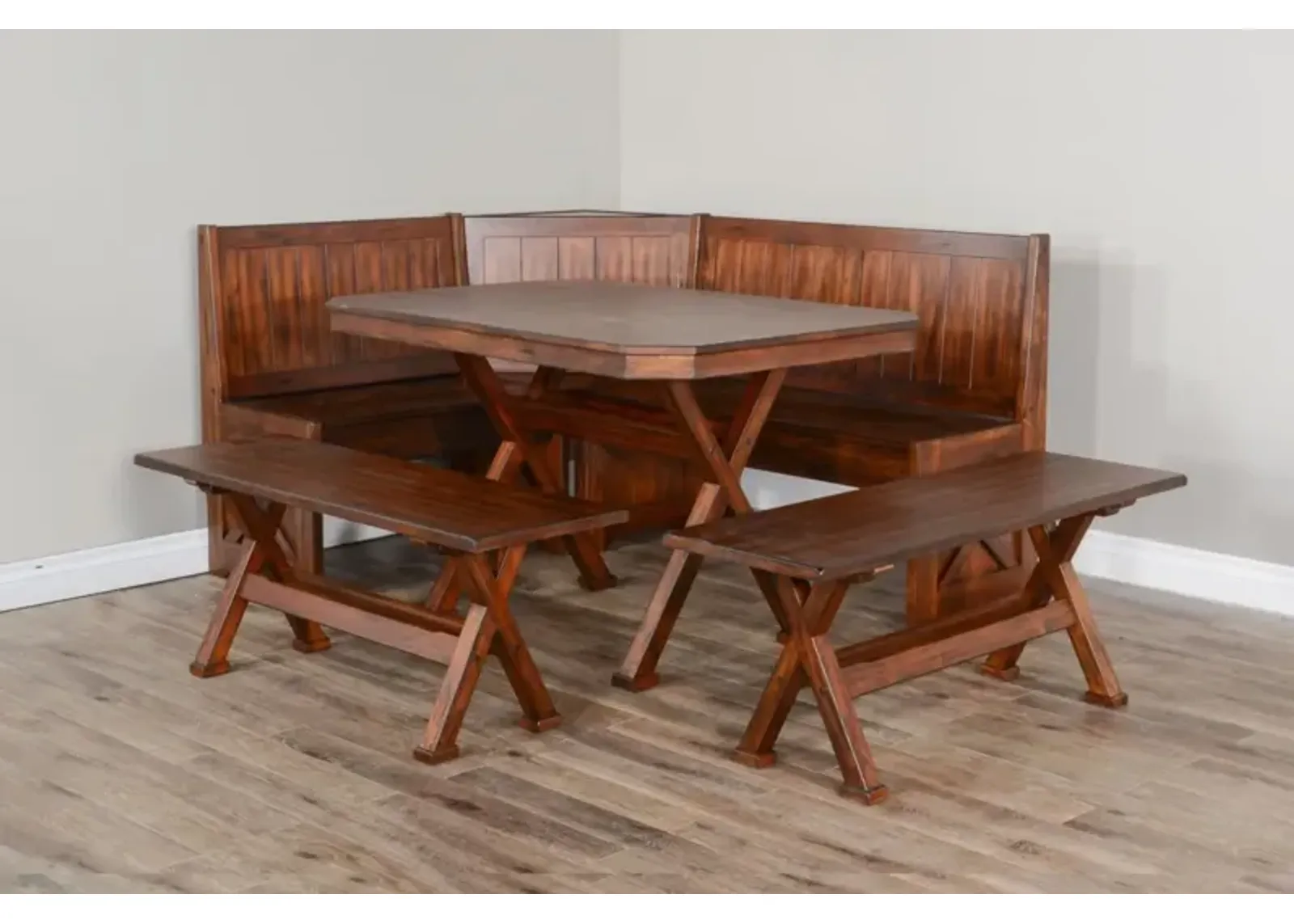 TUSCANY VINTAGE MOCHA BREAKFAST NOOK SET