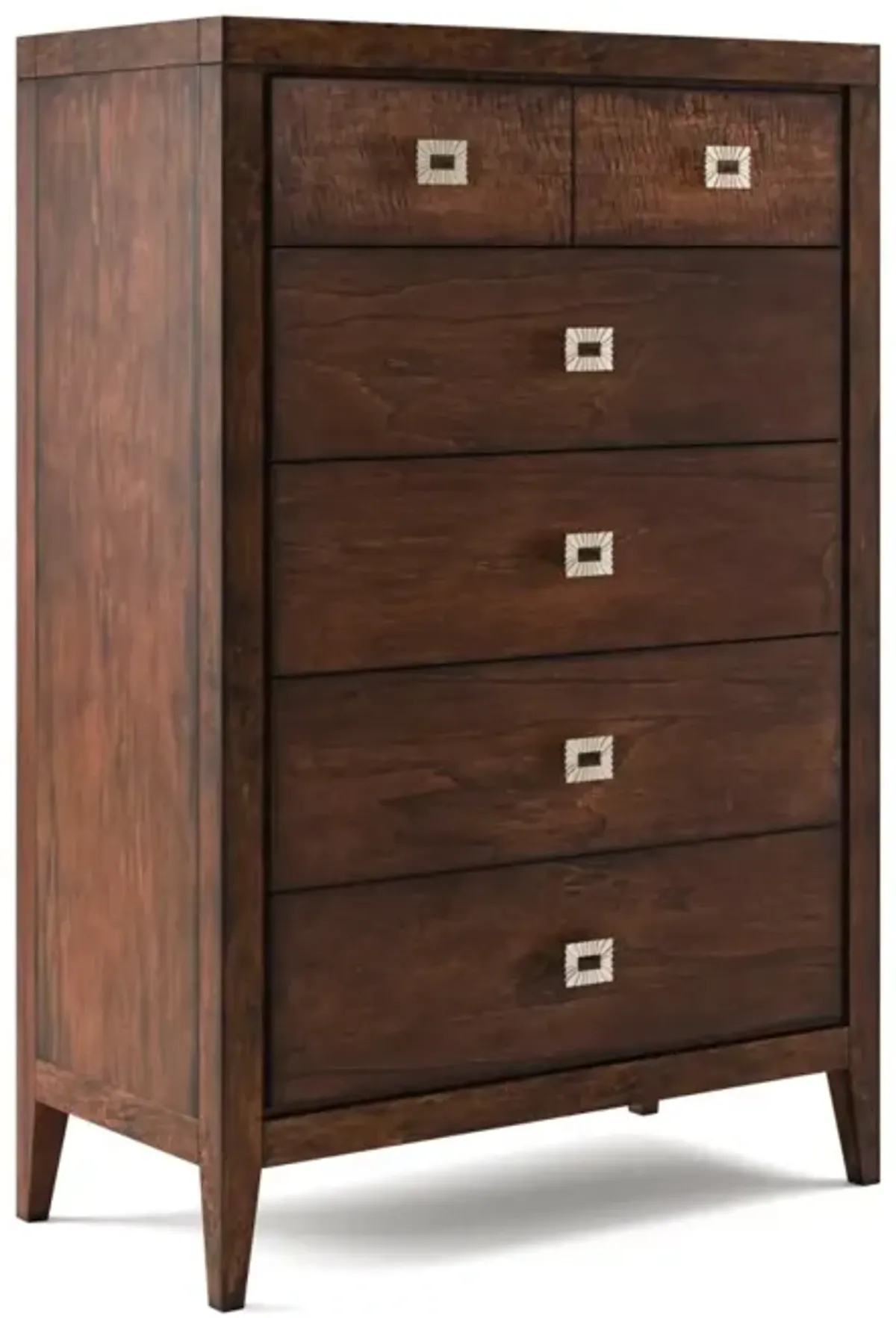 Noble Furniture Essex 5-Drawer Tall Chest in Antique Brown Finish