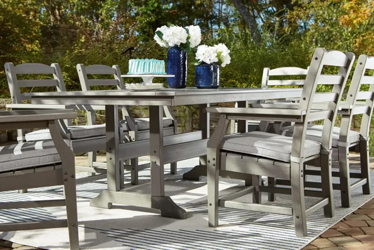 Ashley Visola Outdoor Dining Table Gray Signature Design