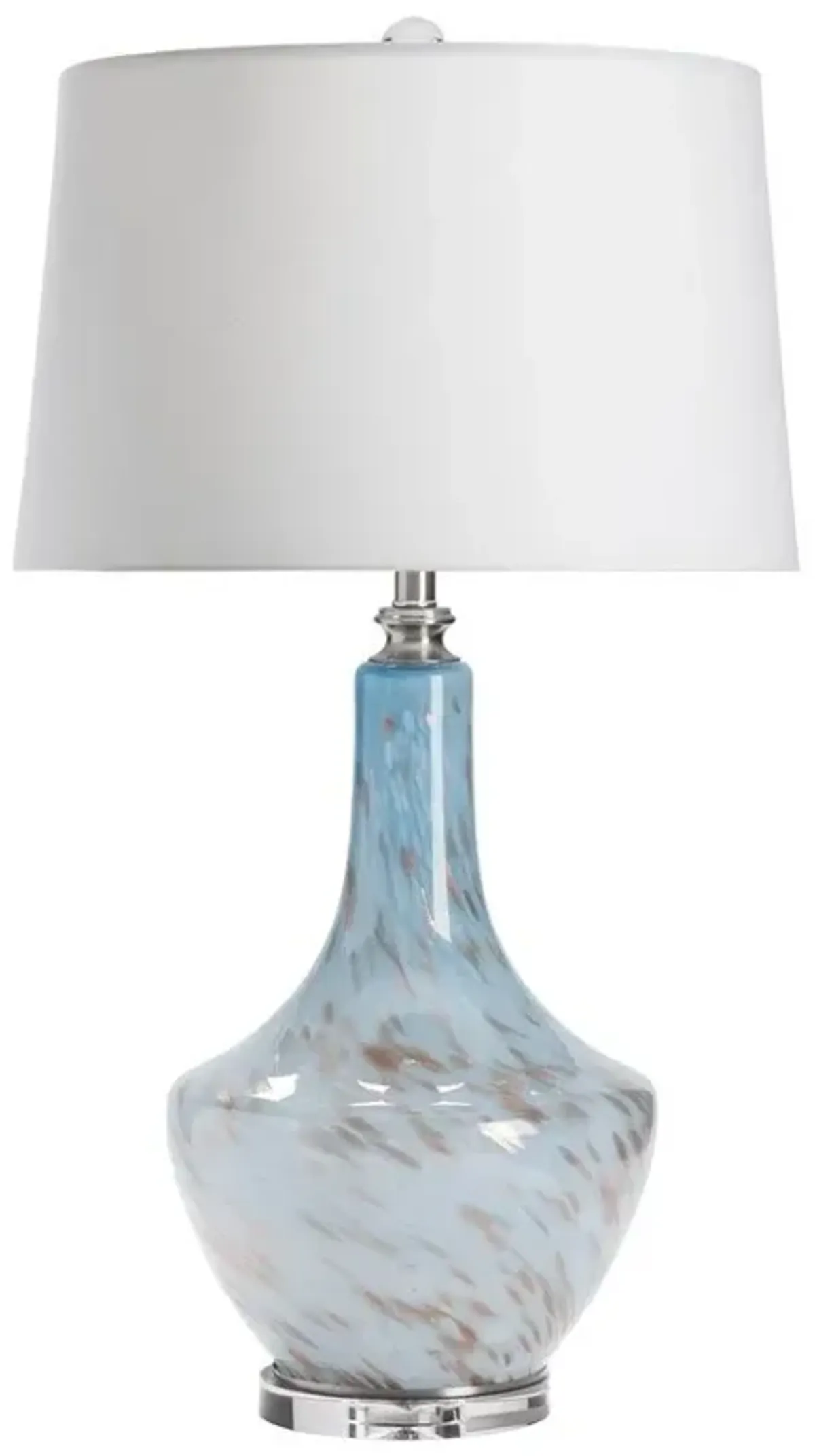 Crestview Lugano Light Blue/White Table Lamp