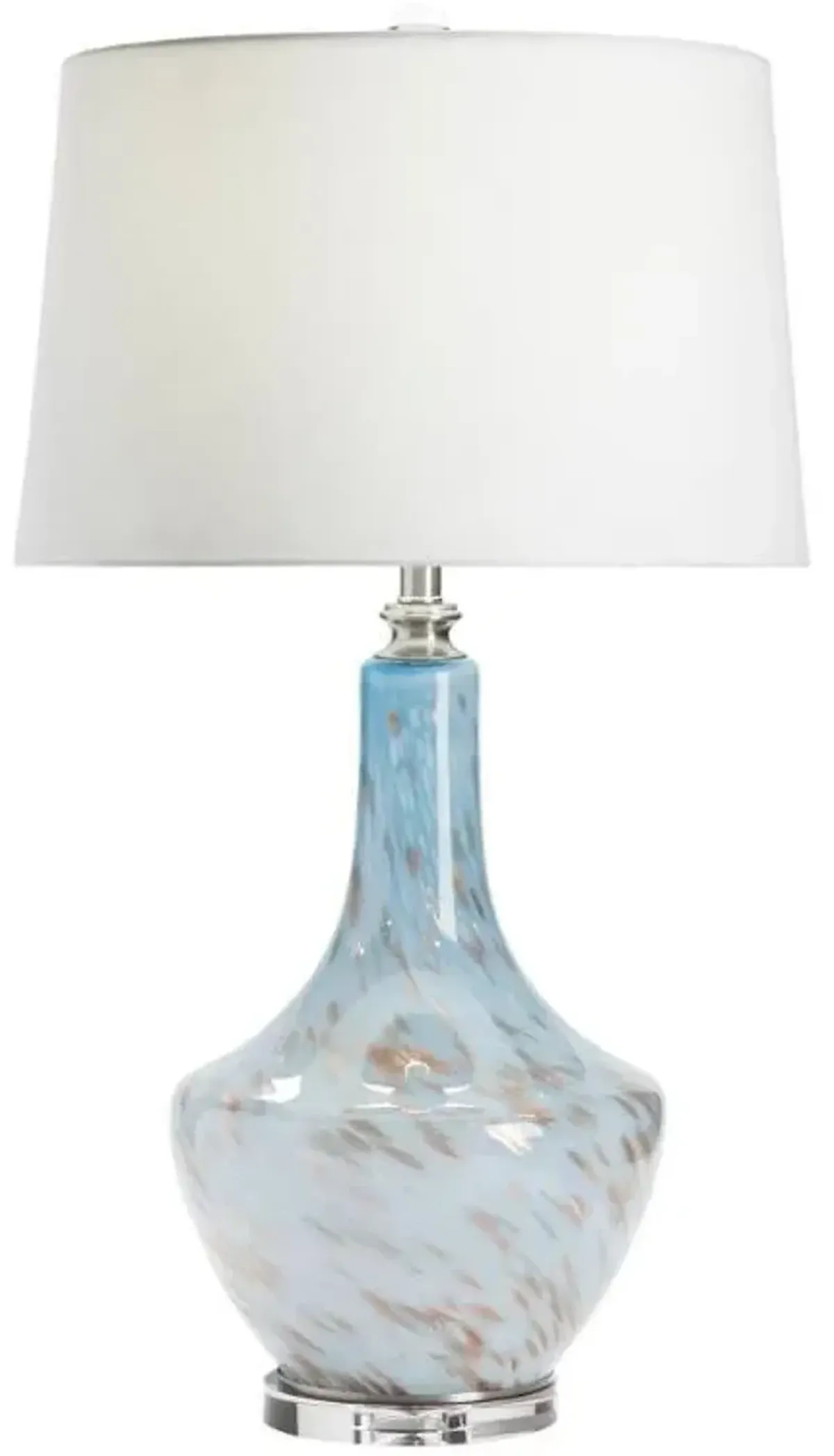 Crestview Lugano Light Blue/White Table Lamp