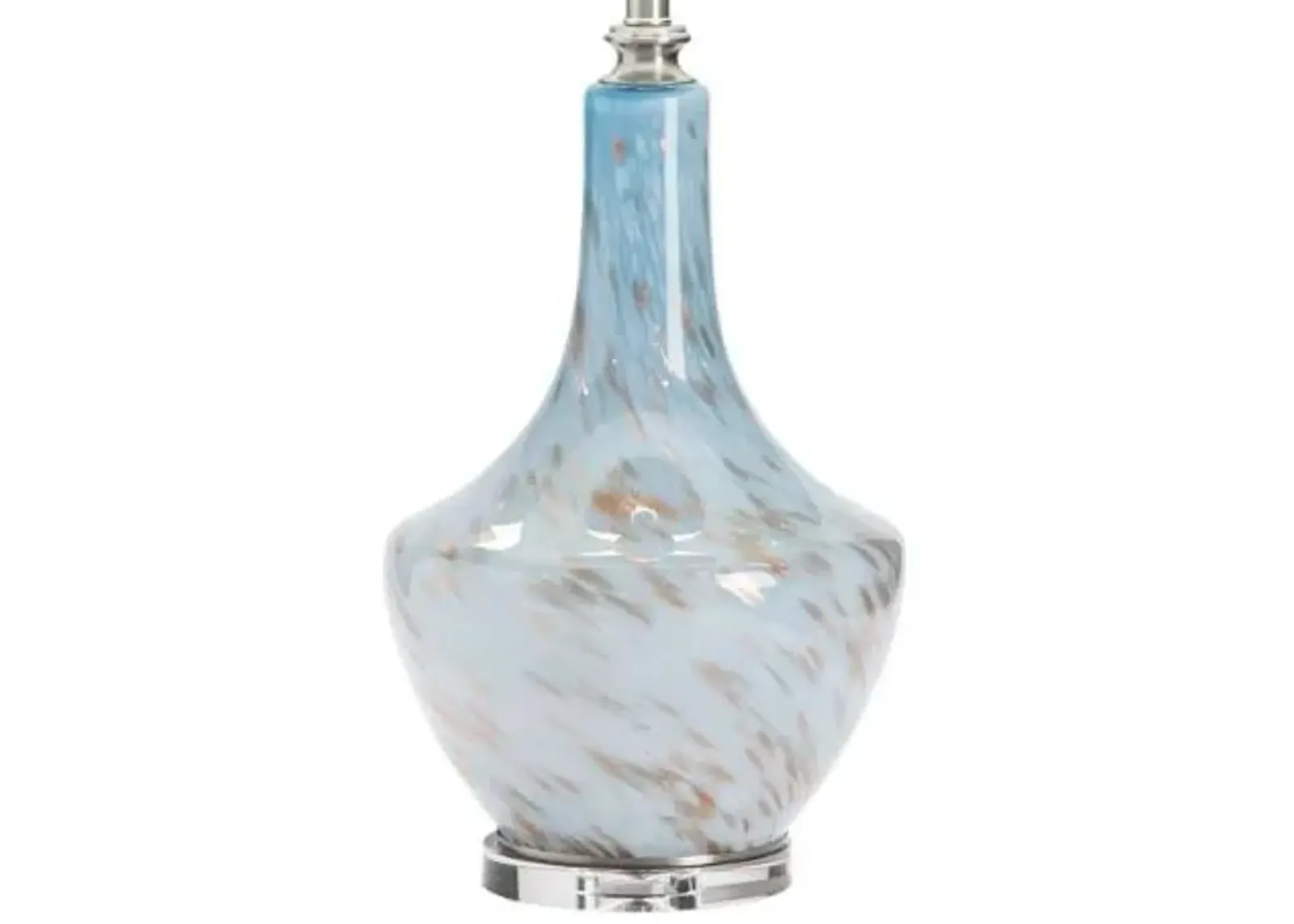 Crestview Lugano Light Blue/White Table Lamp