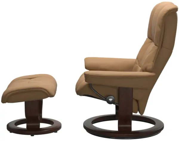 Stressless Mayfair Sm Chr/Otto Paloma Taupe Classic Base Brown Finish