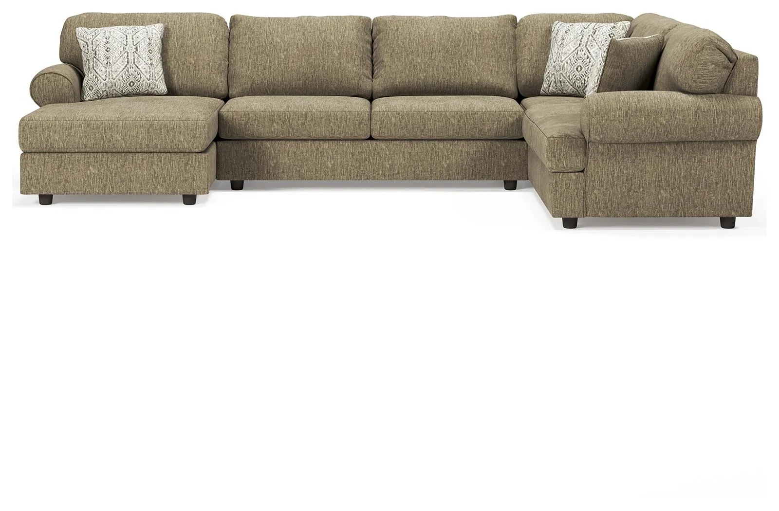 HOYLAKE 3-PIECE SECTIONAL CHOCOLATE SIGNATURE DESIGN