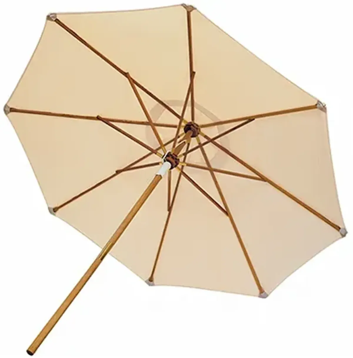 Royal Teak 10 Foot Deluxe Outdoor White Umbrella