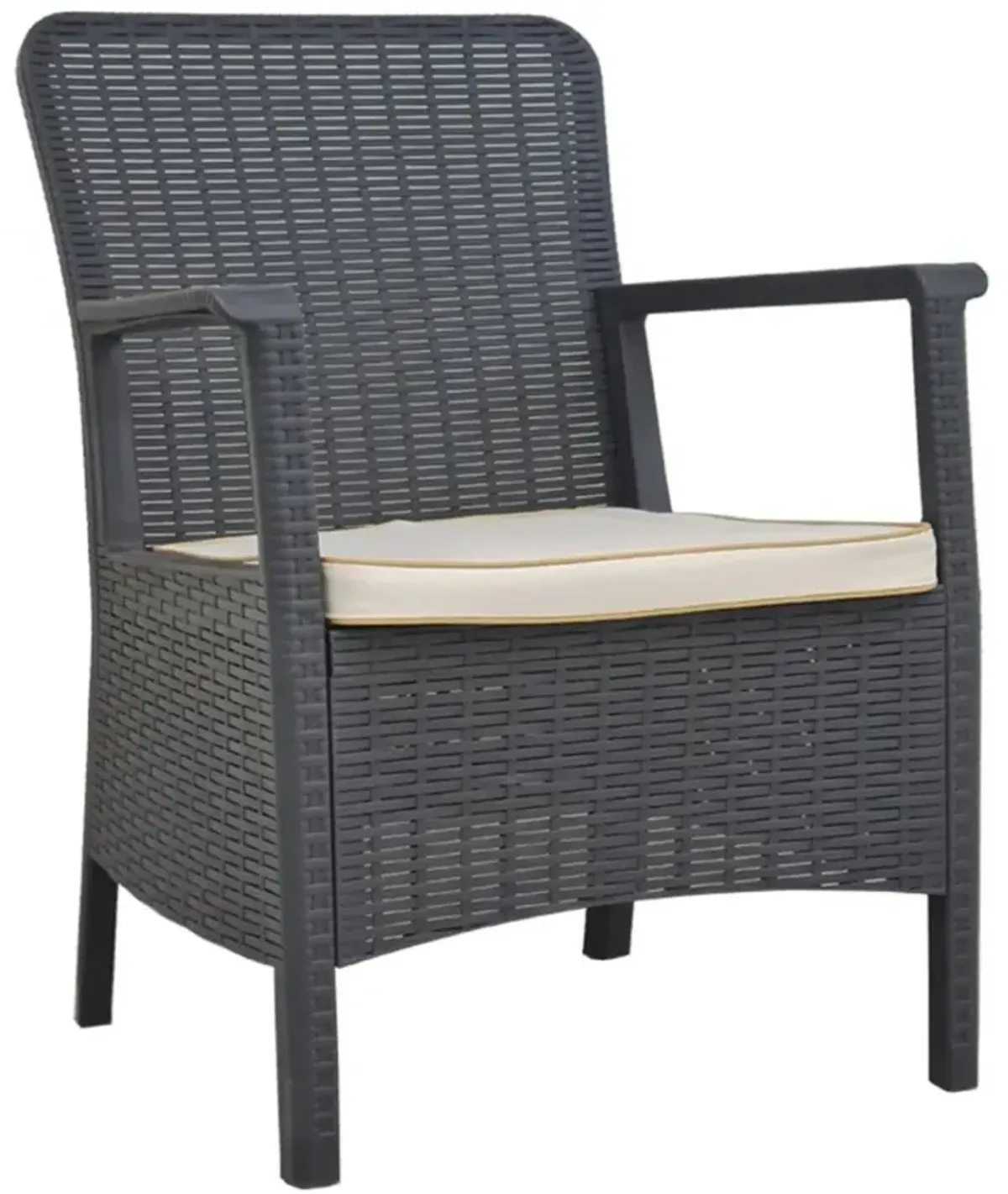 Rainbow Outdoor Orlando Armchair in Anthracite