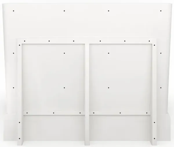 Casa Inspirata Continental California King Bed in Lino Bianco White