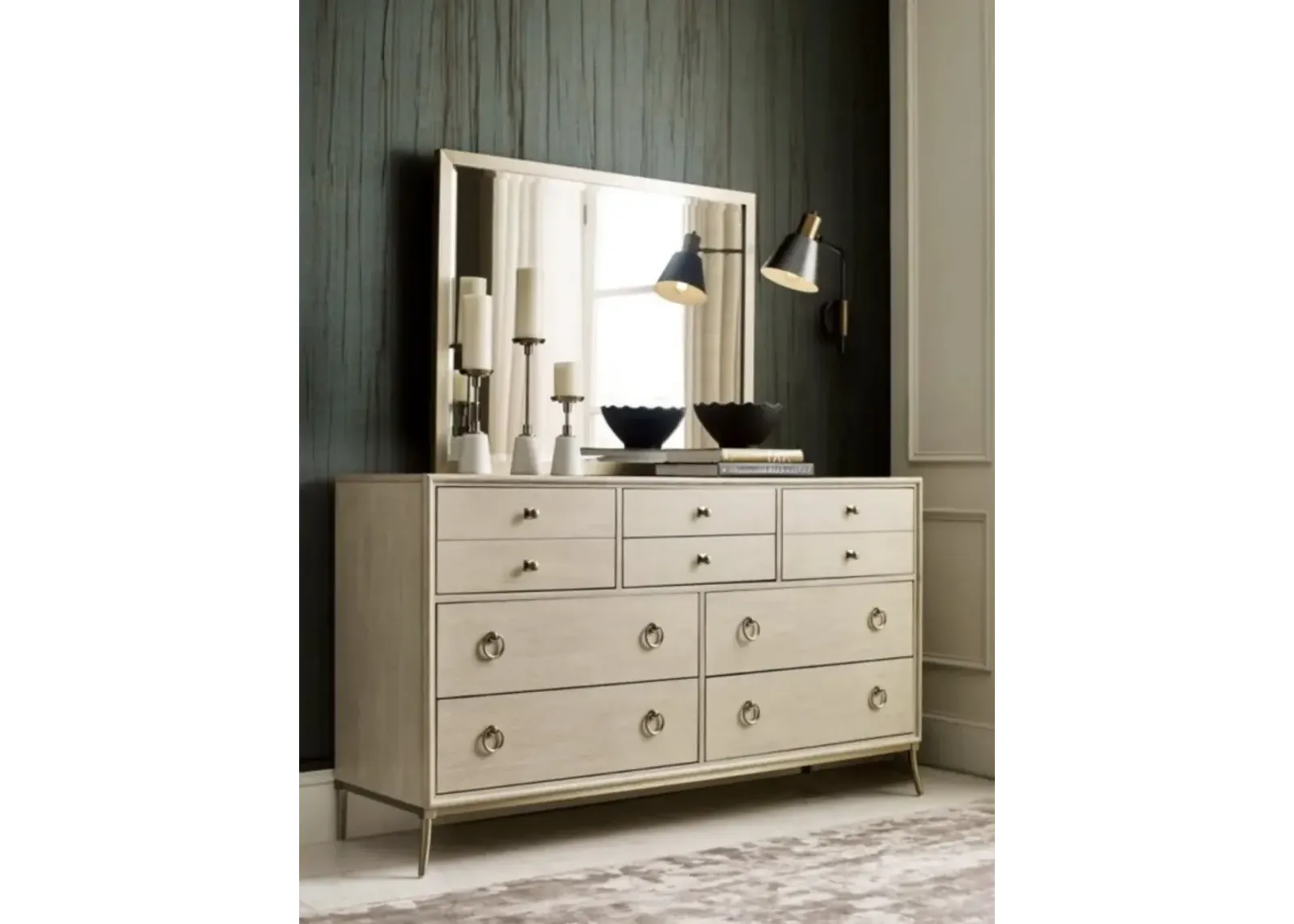 American Drew Lenox Oak Straddella Dresser