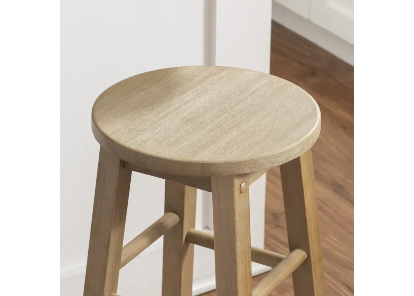 Linon 24 Inch Counter Stool Grey Wash