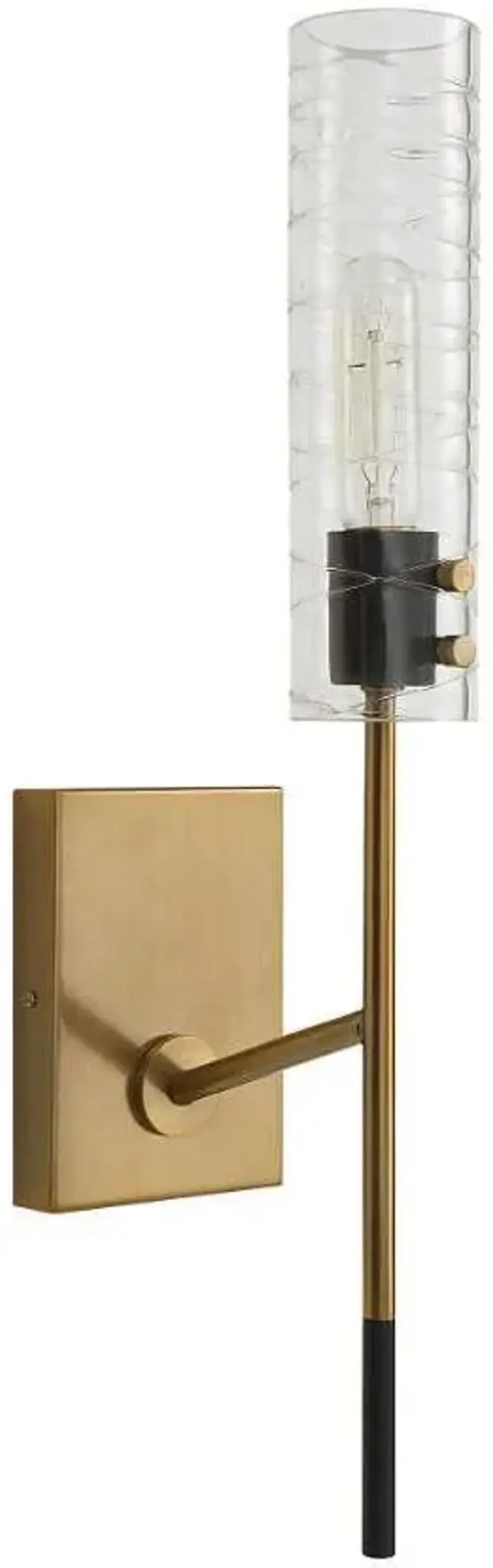 Uttermost Telesto Black/Brass Sconce