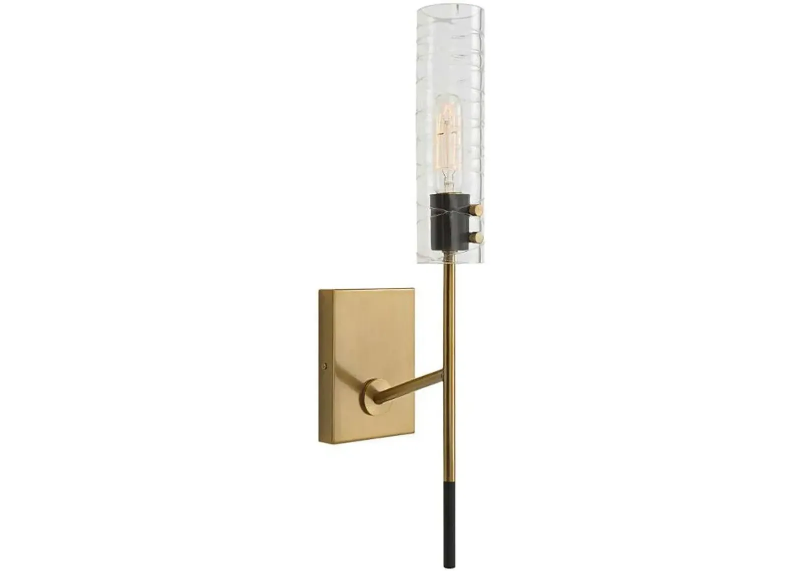 Uttermost Telesto Black/Brass Sconce