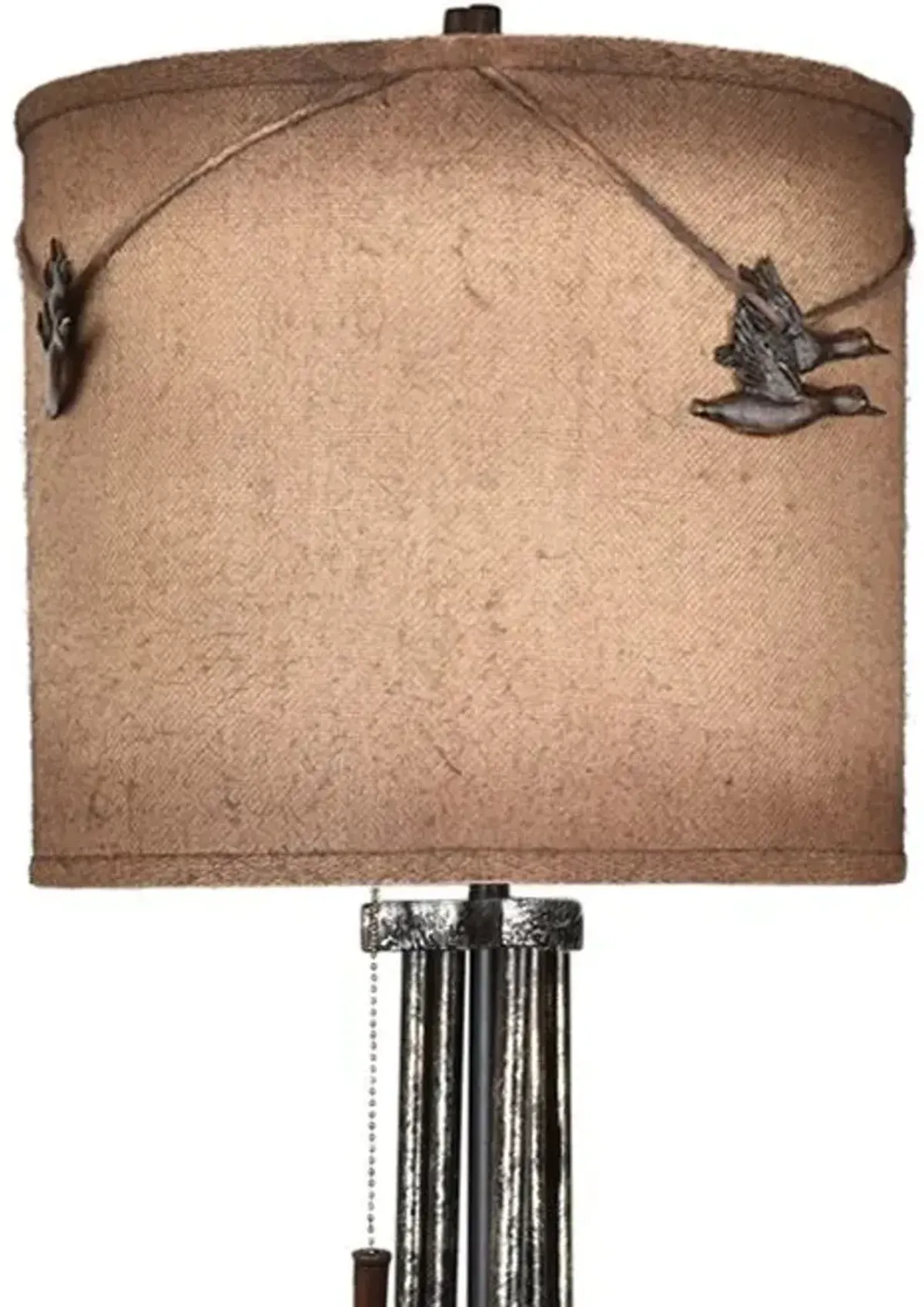 Crestview Shot Gunmetal Table Lamp