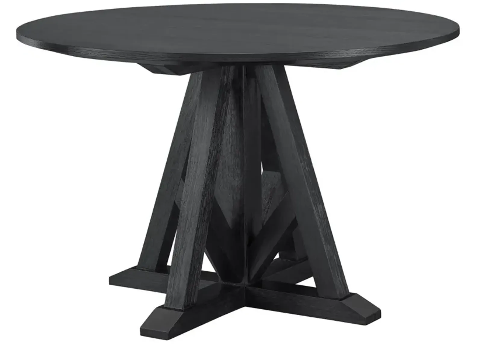 Universal Modern Farmhouse Wright Black Dining Table