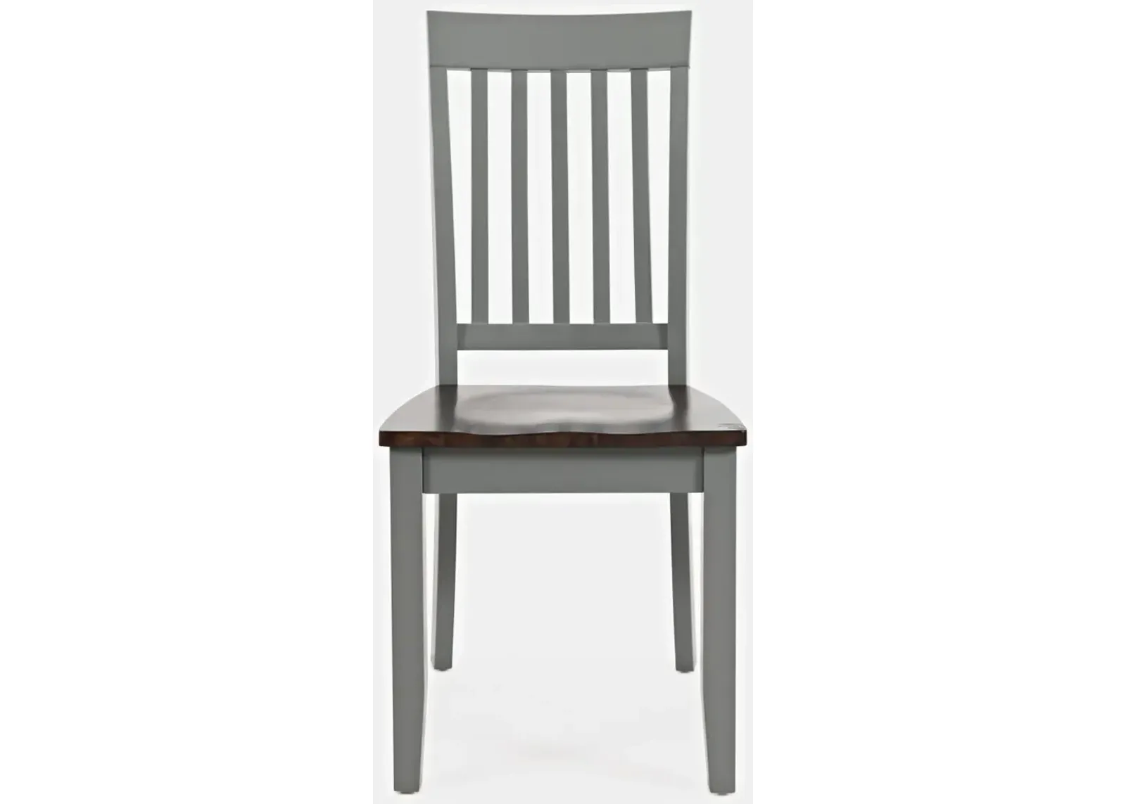 Jofran Decatur Lane Slatback Chair Grey/Autumn Brown