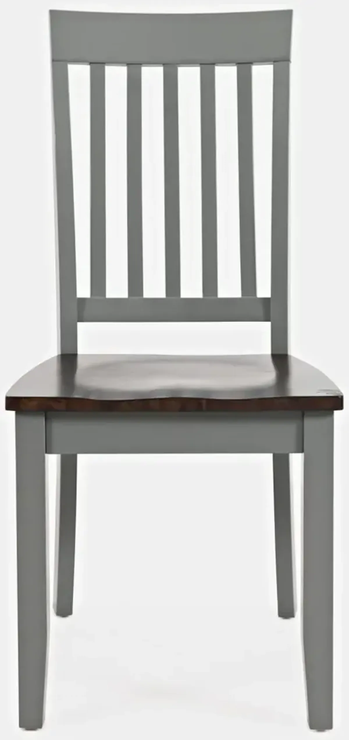 Jofran Decatur Lane Slatback Chair Grey/Autumn Brown