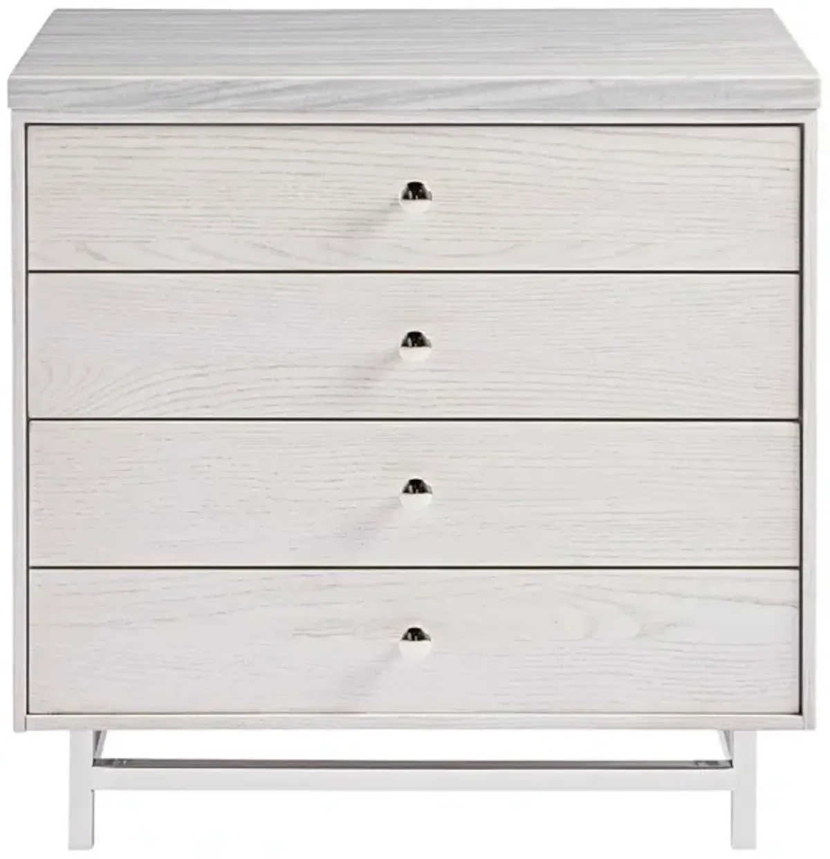 Universal Paradox Ivory Stone Top Nightstand