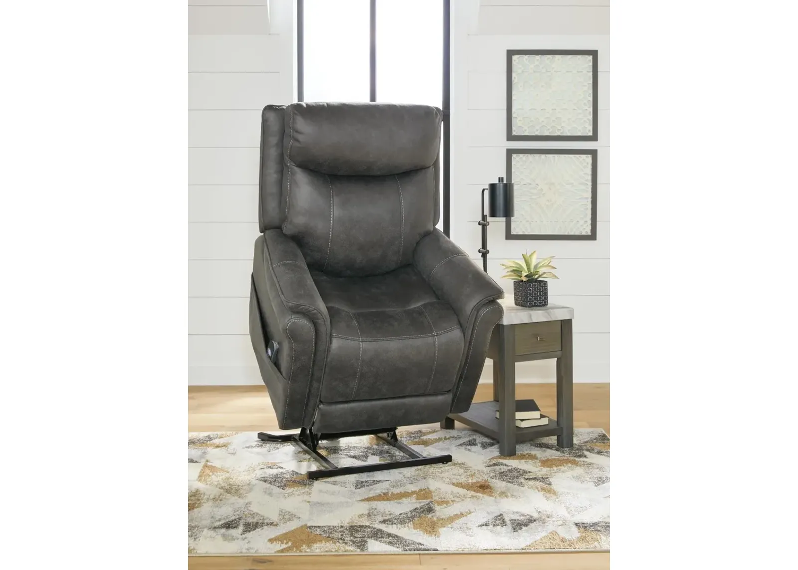 Ashley Lorreze Steel Power Lift Massage Recliner