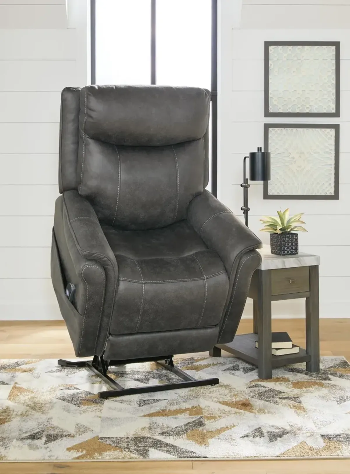 Ashley Lorreze Steel Power Lift Massage Recliner