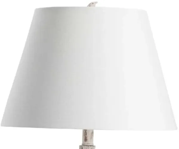 ANTLER ANTIQUE WHITE TABLE LAMP