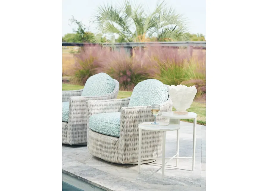 OUTDOOR TIERED END TABLE - SEABROOK