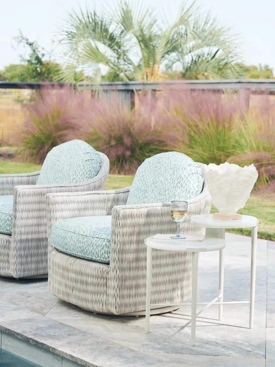 OUTDOOR TIERED END TABLE - SEABROOK