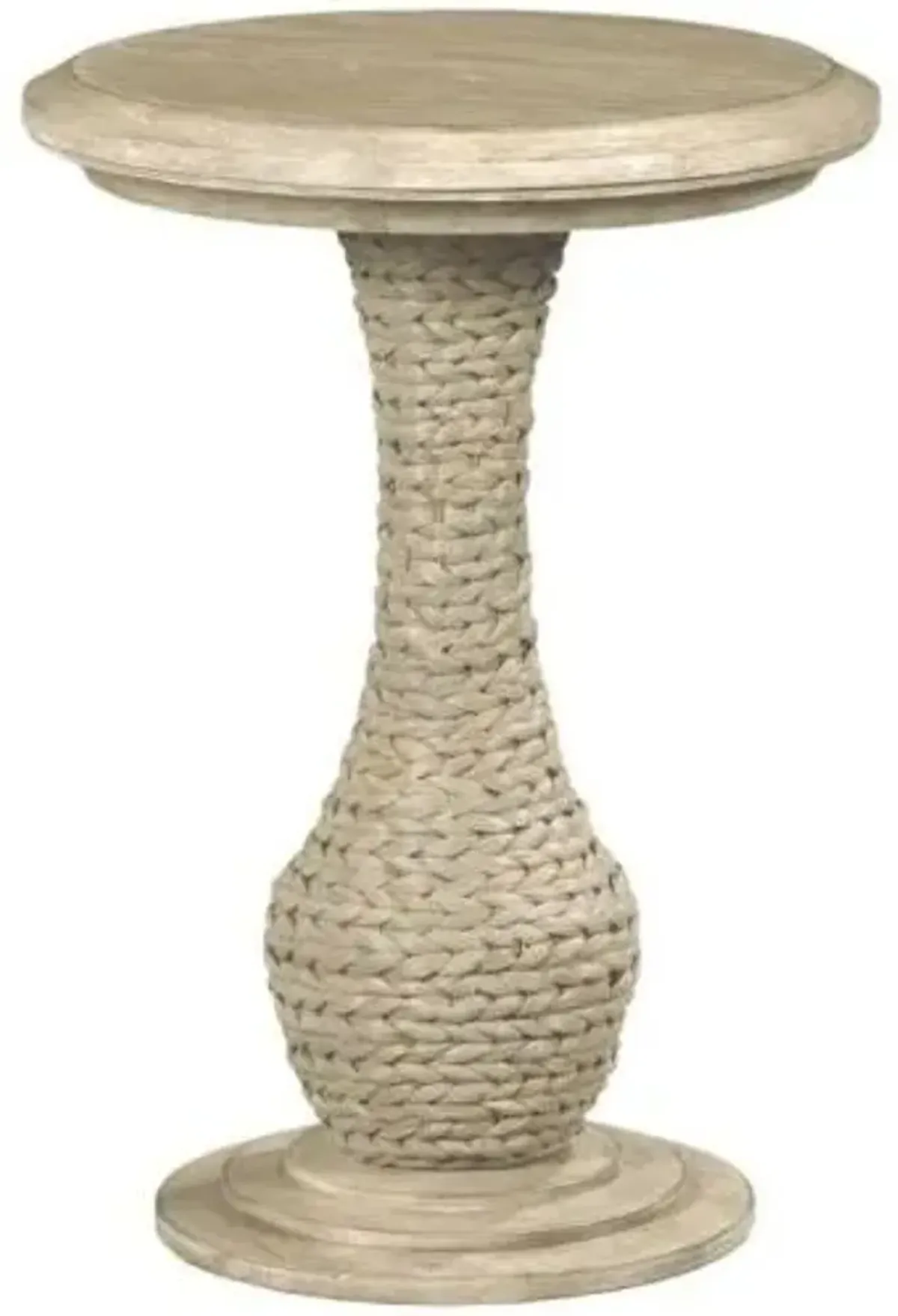 American Drew Vista Oyster Coastal Rope-Wrapped Accent Table