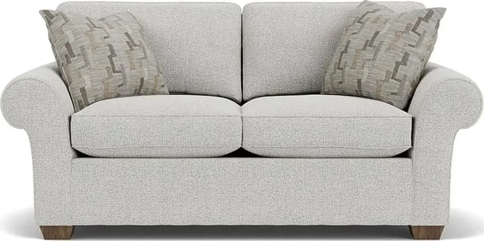 Flexsteel Vail Silver Glacier Loveseat