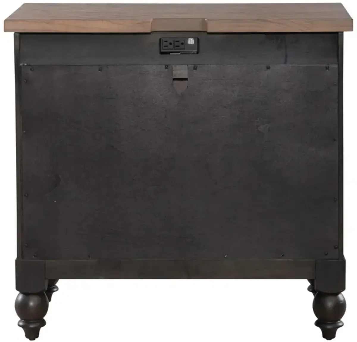 Liberty Furniture Bedside Charging Station Black Americana Farmhouse Chest