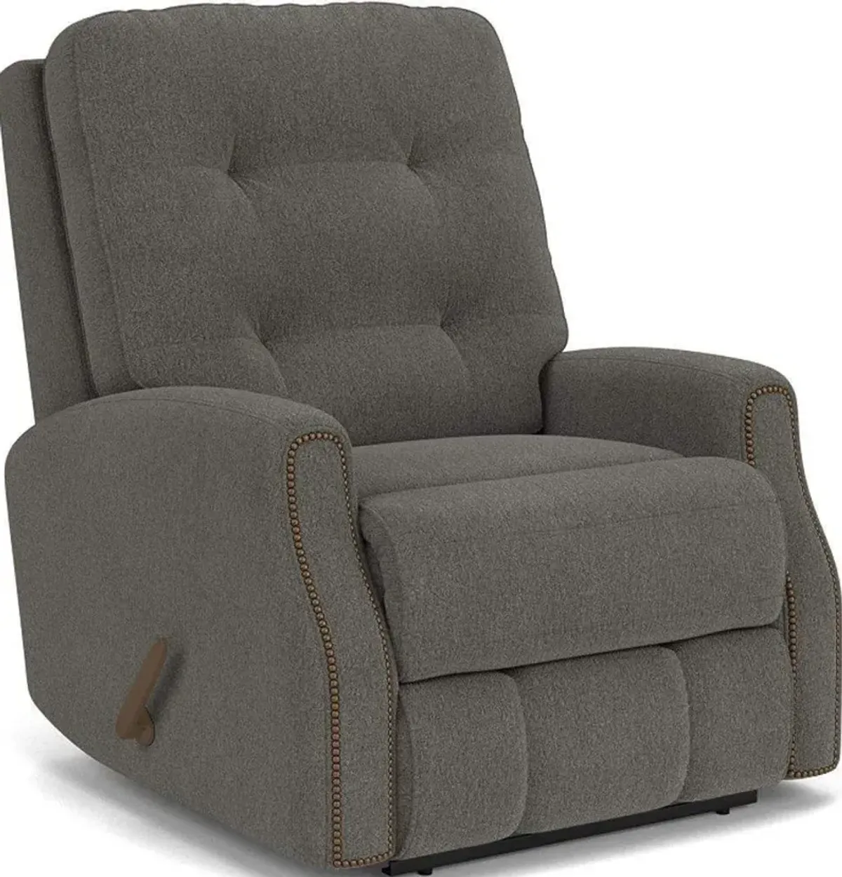 Flexsteel Devon Coal Rocking Manual Recliner