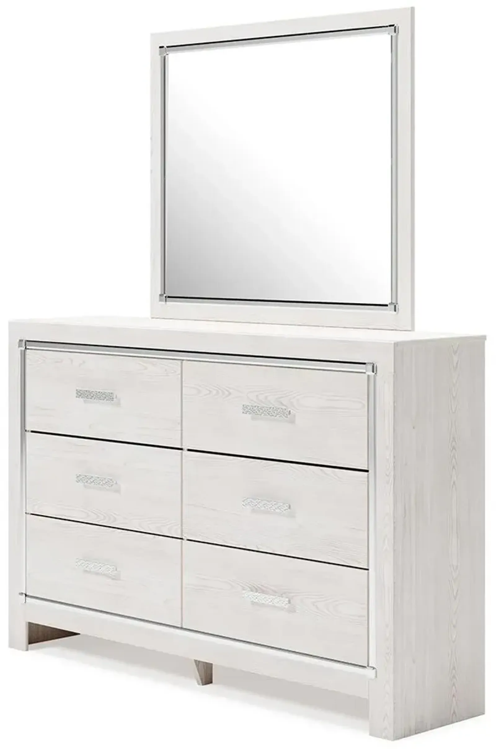 Ashley Altyra White Dresser & Mirror