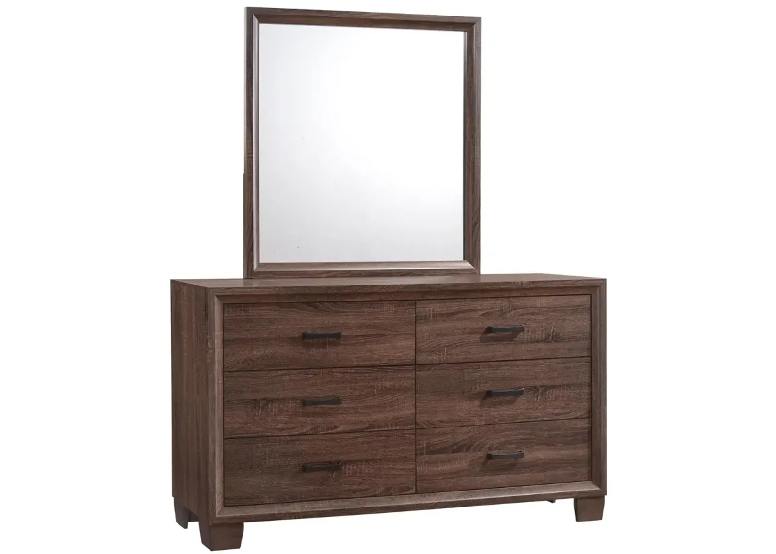 Coaster Brandon 6-Drawer Dresser Warm Brown