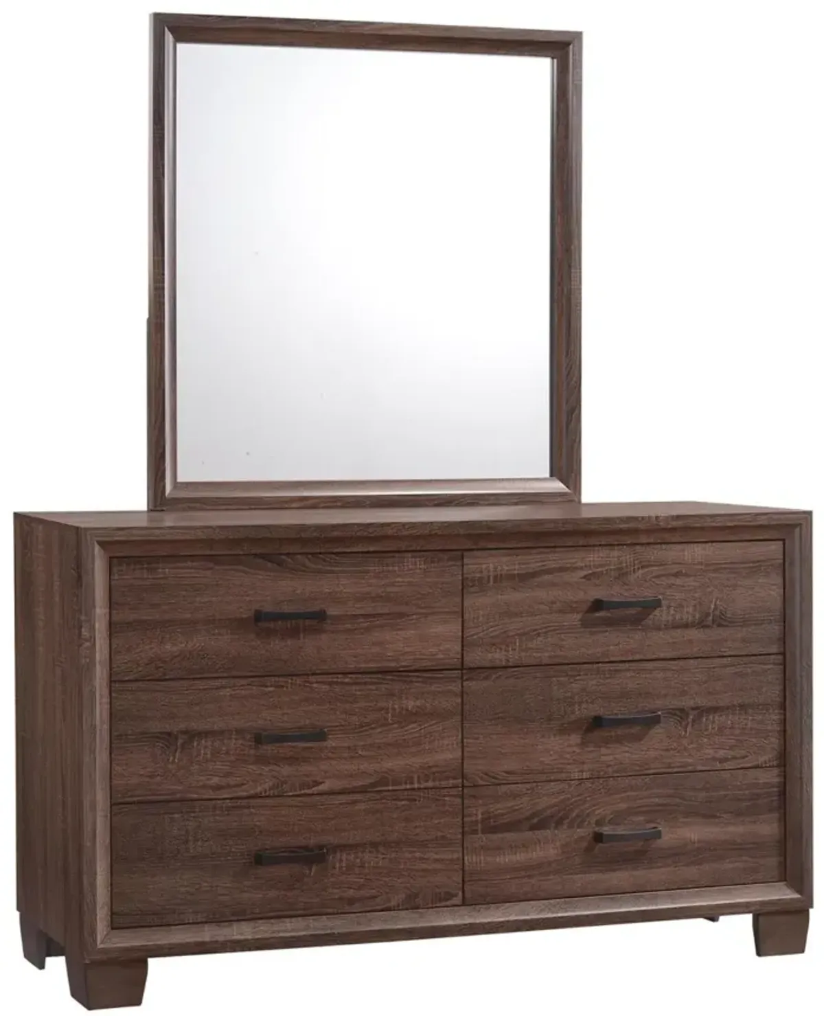 Coaster Brandon 6-Drawer Dresser Warm Brown