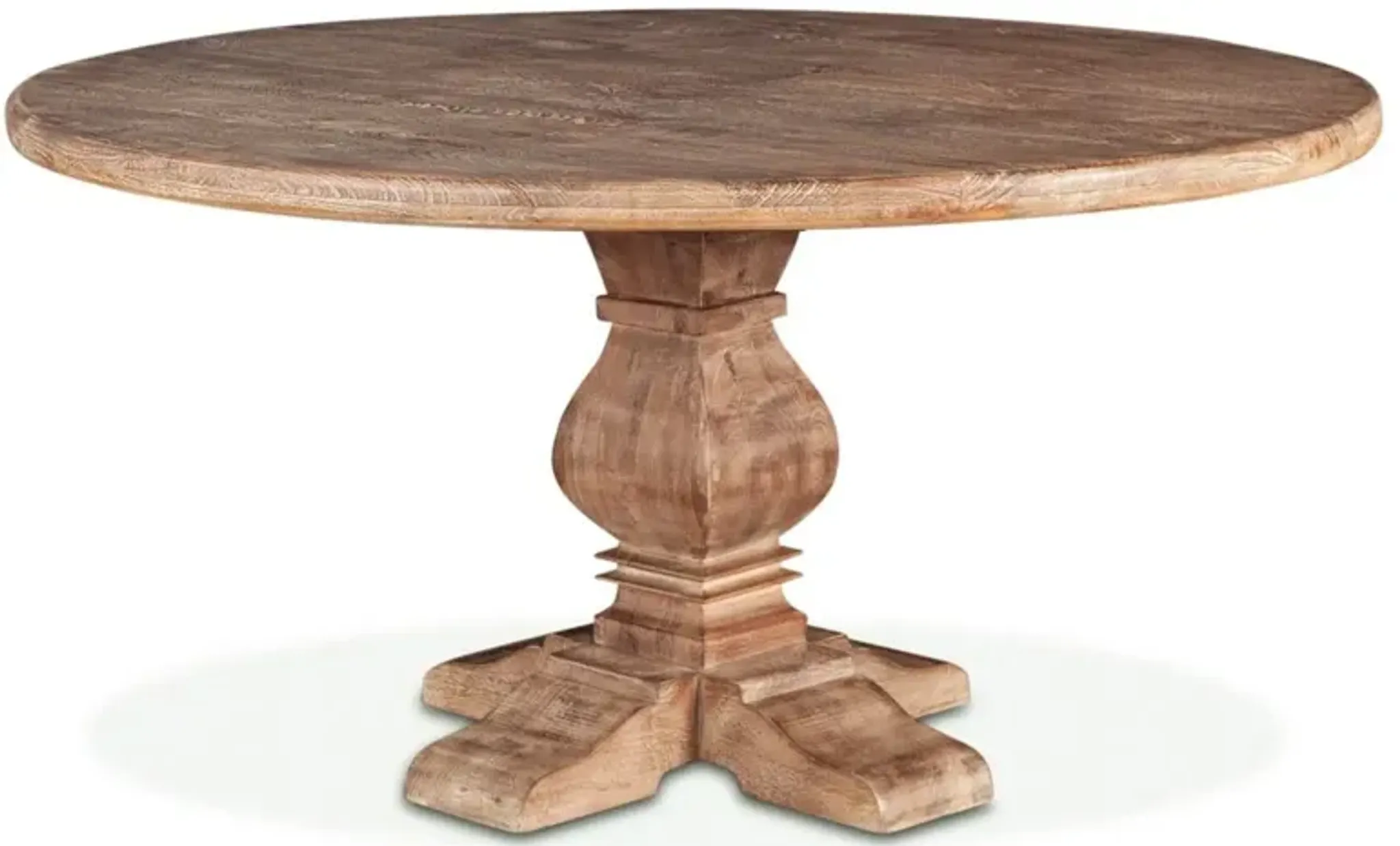 San Rafael 60 Inch Round Mango Wood Dining Table Hudsons Furniture ...