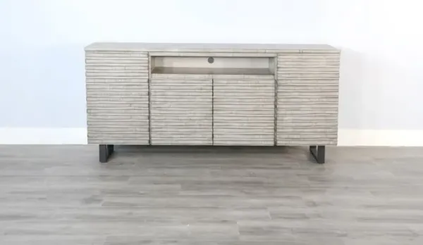 Sunny Designs Alpine Grey 72 Inch Media TV Stand Console
