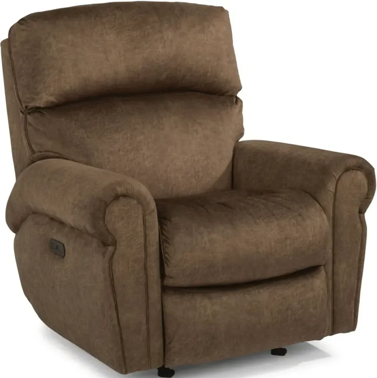 Flexsteel Langston Brown Chocolate Power Rocking Recliner with Power Headrest