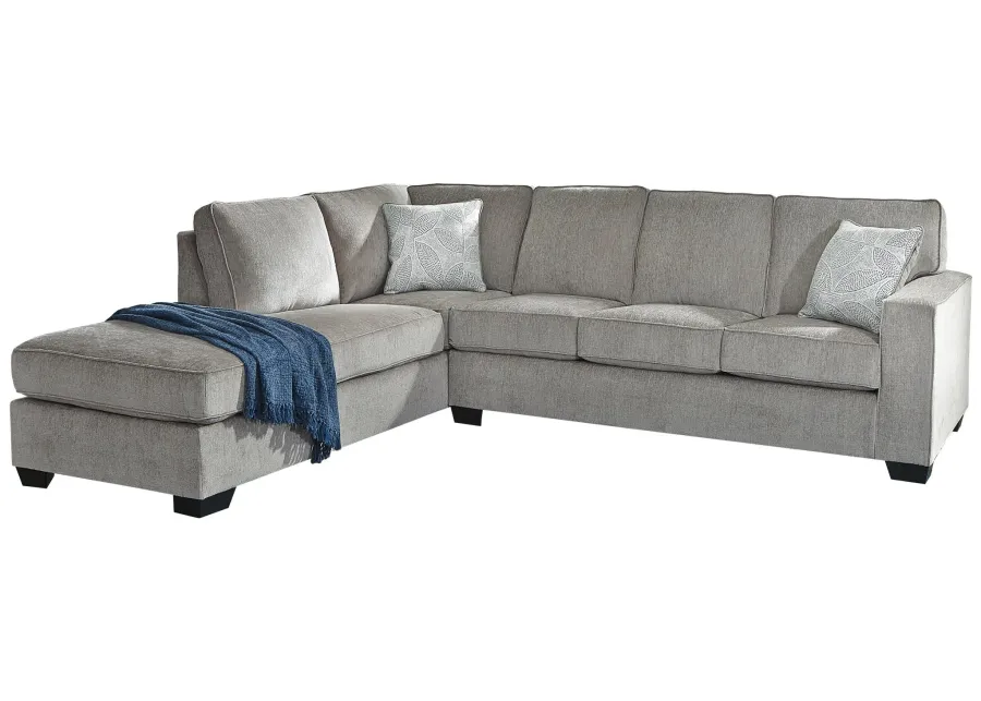 ALTARI 2-PIECE SLEEPER SECTIONAL WITH CHAISE ALLOY SIGNATURE DESIGN