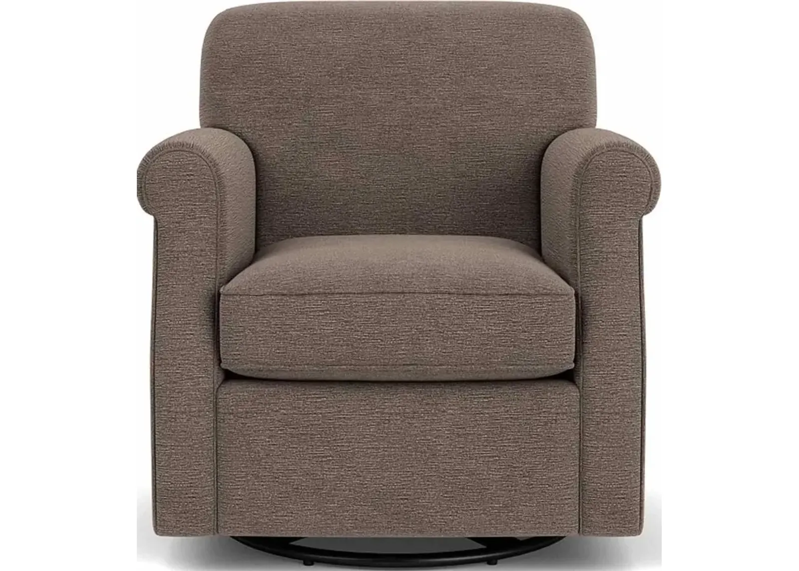 Flexsteel South Haven Brown Smoke Swivel Chair