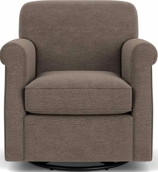Flexsteel South Haven Brown Smoke Swivel Chair