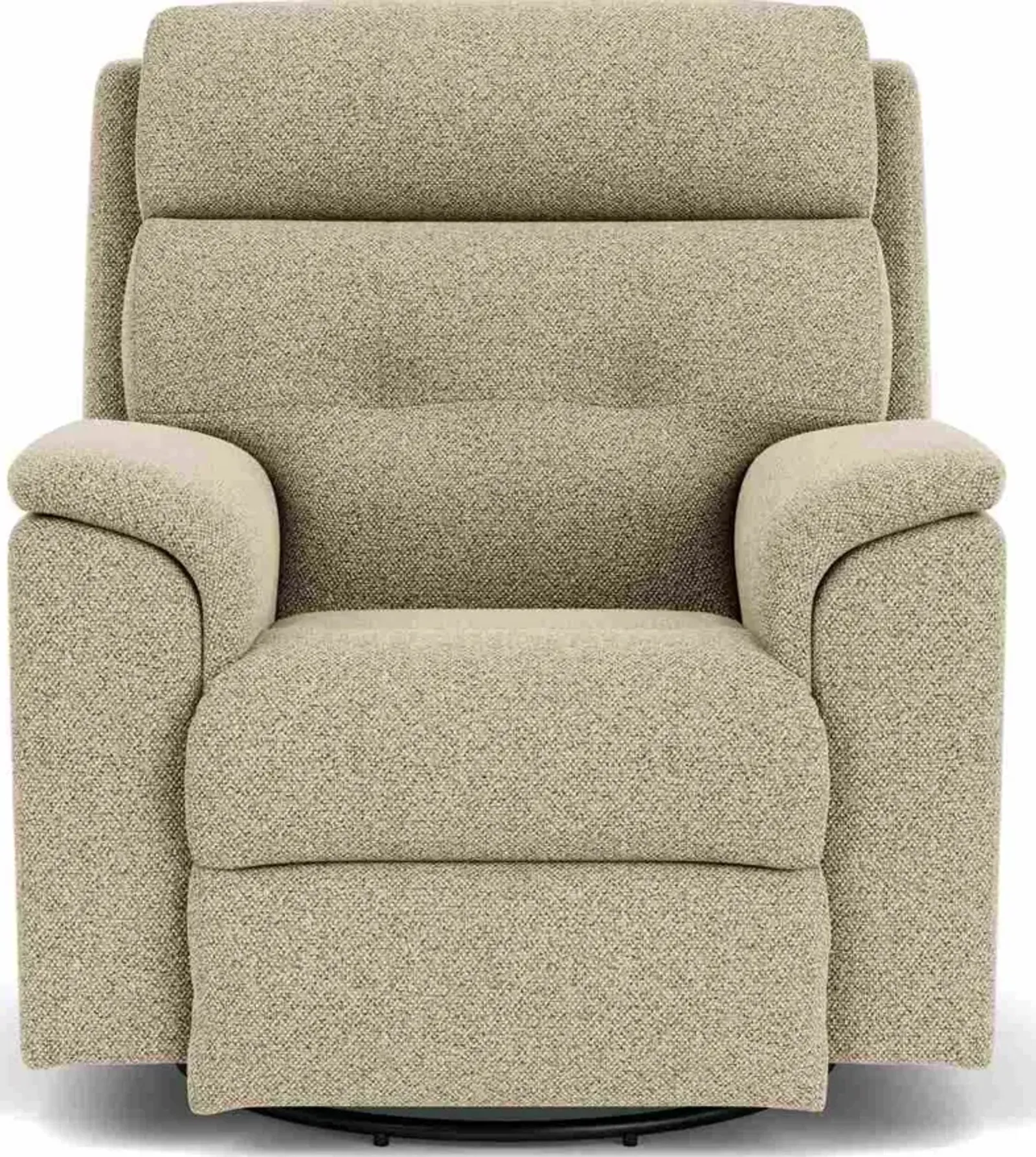 Flexsteel Mason Silver Meteorite Swivel Gliding Manual Recliner